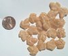 20 15x13mm Satin Camel Leaves